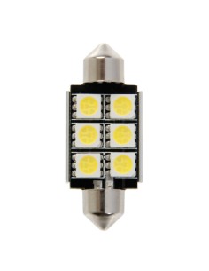 Lampada auto siluro SV8 5 8 18 hyper led resistenza integrata 12V