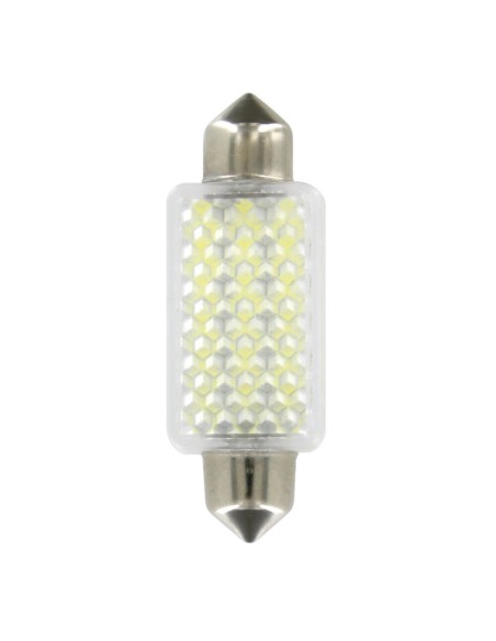 Lampadina auto Siluro SV8 5 8 36 Hyper LED 12V doppia polarita 15x41mm