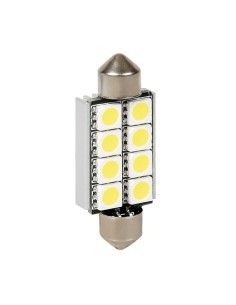 Lampada auto siluro SV8 5 8 24 hyper led resistenza integrata 12V