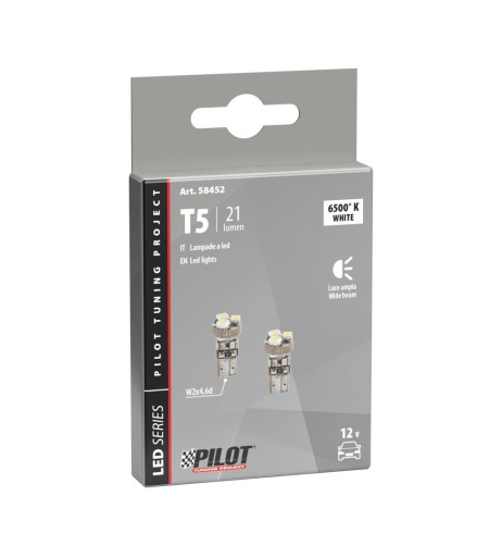 Coppia lampadine Hyper Led Power 3 T5 W2x4 6d 12V