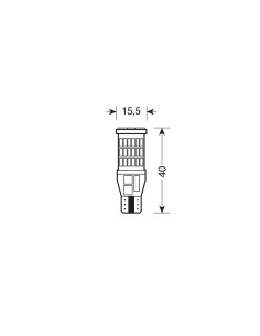 Coppia lampadine auto T15 W2 1x9 5d 45 Led SMD 12V 6500K 2