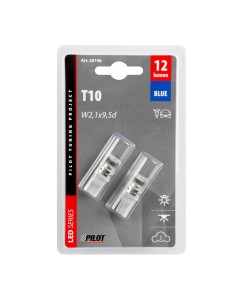 Lampadine auto T10 W2 1x9 5d 2 mega led SMD BLU 12V