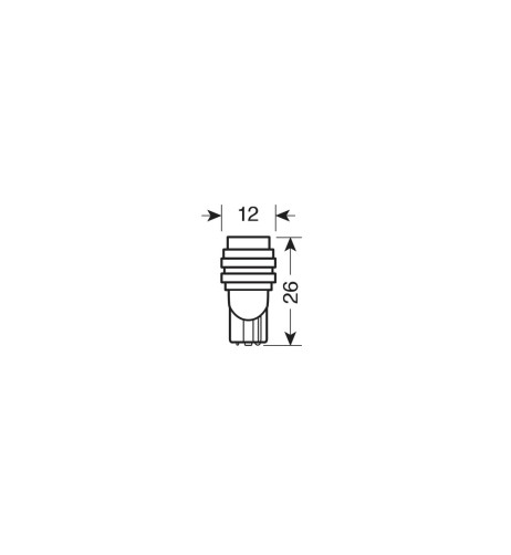 Coppia lampadine auto T10 1 Hyper LED 12V doppia polarita