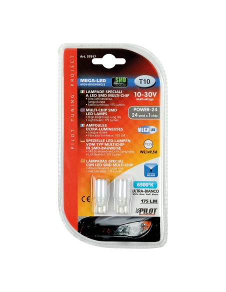 Lampadine auto T10 W2 1x9 5d 24 mega Led CREE 10 30V