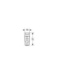 Coppia lampadine Mega Led 3 T10 W2 1x9 5d 12V 2