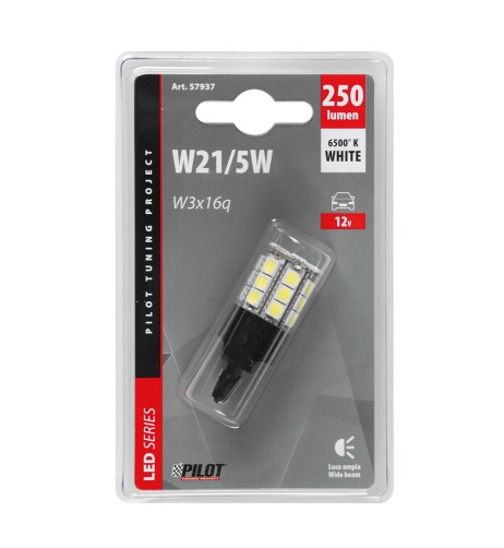 Lampadina T20 hyper led W3x16q W21 5W 12V 27 LED