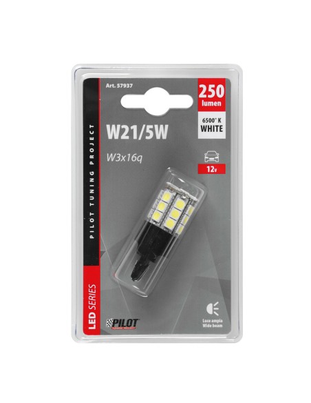 Lampadina T20 hyper led W3x16q W21 5W 12V 27 LED