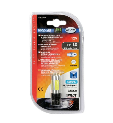 Lampadina T20 W21 5W W3x16q 30 led SMD 12V