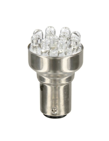 Lampadina singola Multi Led 11 Led 12V P21 5W BAY15d ROSSO