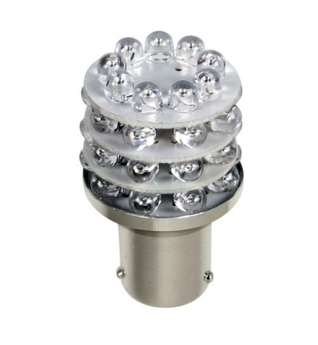 Lampadina singola Multi Led 36 Led 12V P21 5W BAY15d ROSSO