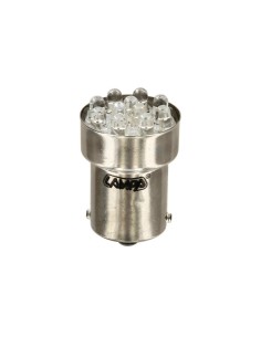 Lampadina singola Multi Led 11 Led 12V R5 10W BA15s ROSSO