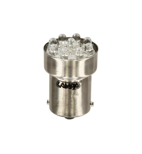 Lampadina singola Multi Led 11 Led 12V R5 10W BA15s ROSSO