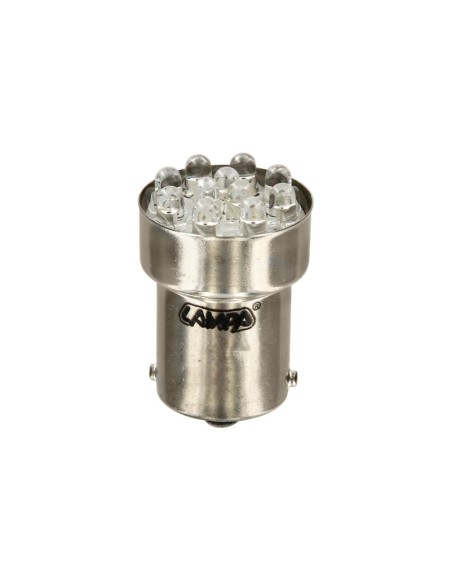 Lampadina singola Multi Led 11 Led 12V R5 10W BA15s ROSSO