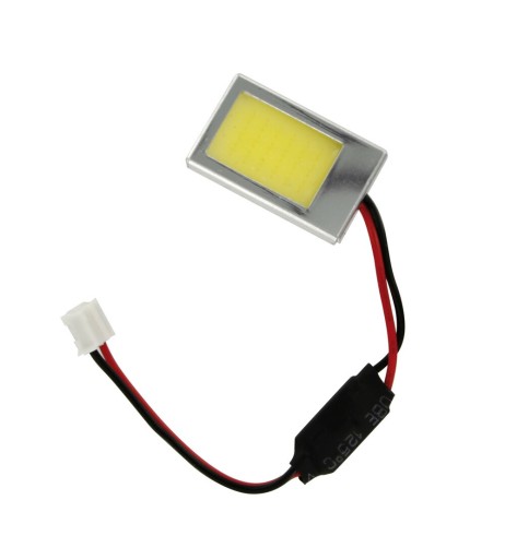 Pannello modulite led portiera auto 26x16mm 10 30V 1 2W 18 chips bianco