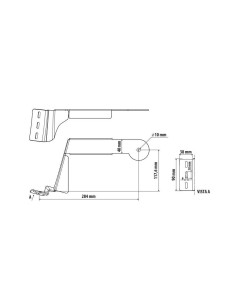 Staffa inox per antenna CB attacco montante camion per Daf XF 105 XF 106 2