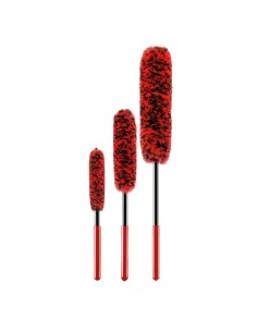 Set 3 spazzole in microfibra per pulizia cerchi
