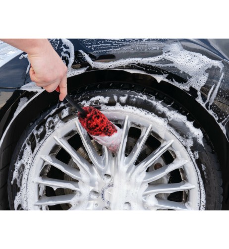 Set 3 spazzole in microfibra per pulizia cerchi