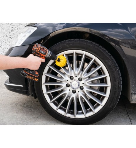 Set 3 spazzole pulizia per trapano