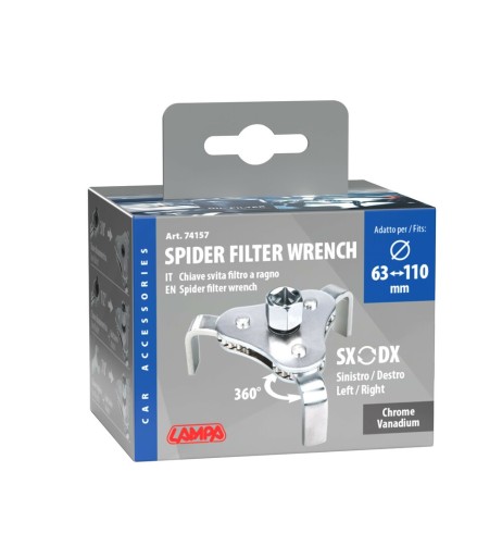 Chiave a ragno autoregolabile svita filtro 63 110mm