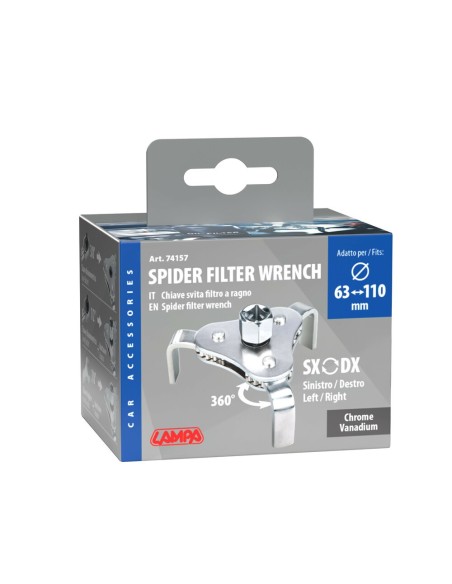 Chiave a ragno autoregolabile svita filtro 63 110mm