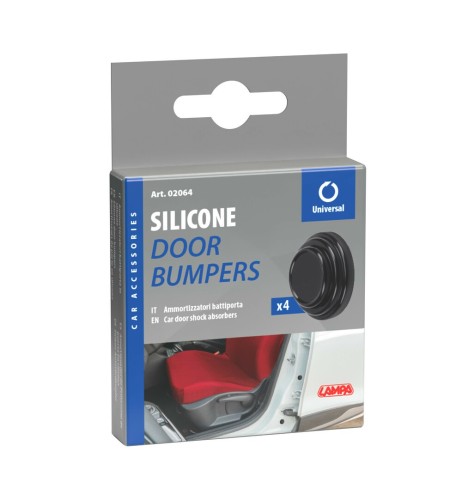 Set 4pz protezioni ammortizzatori battiporta in silicone