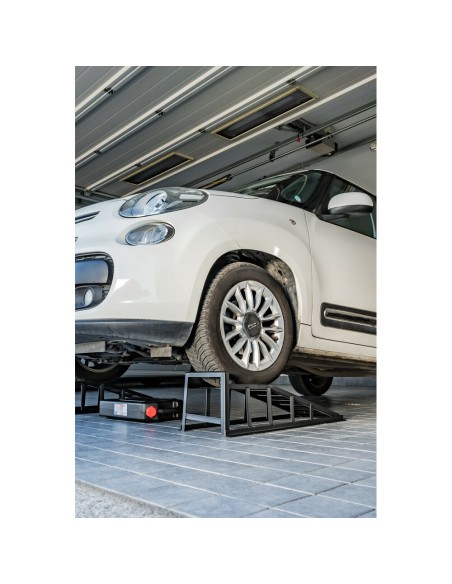 Set 2pz rampe in acciaio per sollevamento veicoli