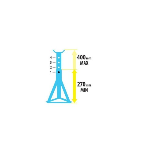 Cavalletto treppiedi pieghevole 3000kg