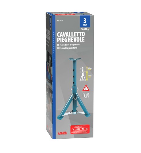 Cavalletto treppiedi pieghevole 3000kg