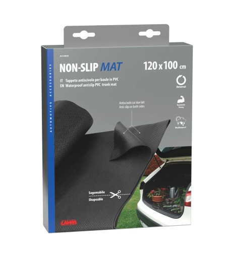 Tappeto antiscivolo impermeabile sagomabile per baule 120x100cm
