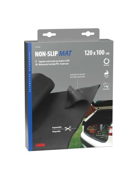 Tappeto antiscivolo impermeabile sagomabile per baule 120x100cm