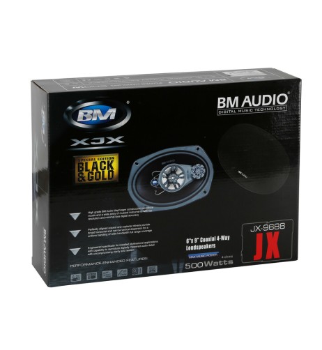 Coppia di altoparlanti Boschmann JX 4 vie 500W diametro 160x225mm