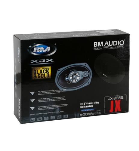 Coppia di altoparlanti Boschmann JX 4 vie 500W diametro 160x225mm