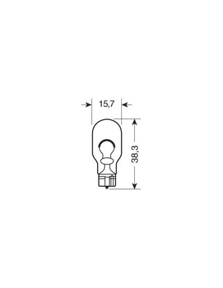 Coppia lampadine alogene Blu Xe T10 W2 1x9 5d W16W 12V