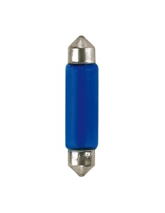 Coppia lampadine alogene Blu Xe Siluro 44mm SV8 5 8 10W 12V 2