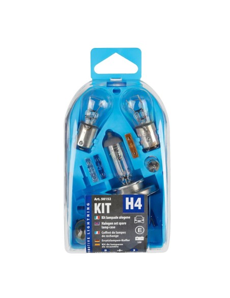 Kit lampadine di ricambio 12V H4 P21W P21 5W C5W R5W fusibili