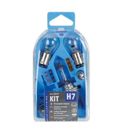 Kit lampadine di ricambio 12V H7 P21W P21 5W C5W R5W fusibili
