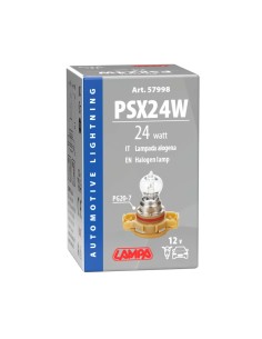 Lampada alogena di ricambio bianco 12V PSX24W 24W PG20 7