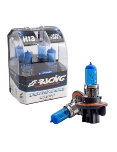 Kit 2 lampadine alogene H13 55W ghiaccio 4200K Blue Ice Simoni Racing