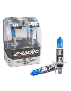 Kit 2 lampadine alogene H1 55W plasma 4600K Super Plasma White Simoni Racin