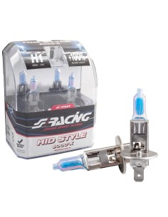 Kit 2 lampadine alogene H1 55W 6000K Hid Style Simoni Racing