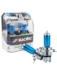 Kit 2 lampadine alogene H4 60 55W White Shock 4200K Simoni Racing