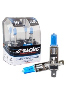 Kit 2 lampadine alogene H1 55W ghiaccio 4200K Blue Ice Simoni Racing