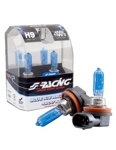 Kit 2 lampadine alogene H9 65W ghiaccio 4200K Blue Ice Simoni Racing