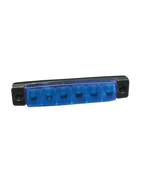 Luce ingombro a 6 Led montaggio in superficie 12 24V blu
