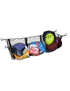 Rete portaoggetti per bagagliaio con 3 tasche 100x39cm 2