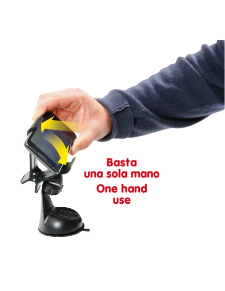Portacellulare auto camion camper universale snodabile max 110mm