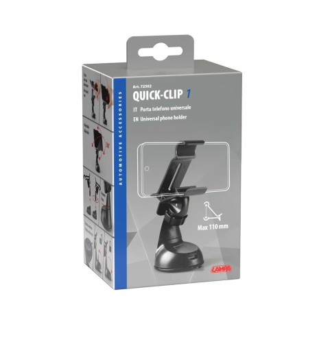 Portacellulare auto camion camper universale snodabile max 110mm