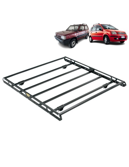 Bagagliera cestello Sigma 104x124cm per Fiat Panda con corrimano 1994 2012