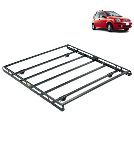 Bagagliera cestello Sigma 132x124cm per Fiat Panda con corrimano 2003 2012