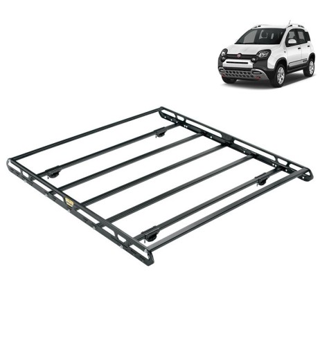 Bagagliera cestello Sigma 132x124cm per Fiat Panda Cross con corrimano dal 